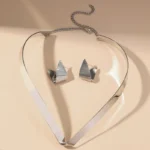 1 Set Exaggerated Geometric Metal Women's Jewelry Set - Image 2