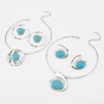 1 Set Retro Classic Style Geometric Turquoise Iron Plating Women's Jewelry Set - Image 2