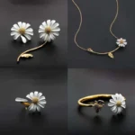 Fashion Simple Style Daisy Alloy Plating Flowers Women'S Rings - Image 3